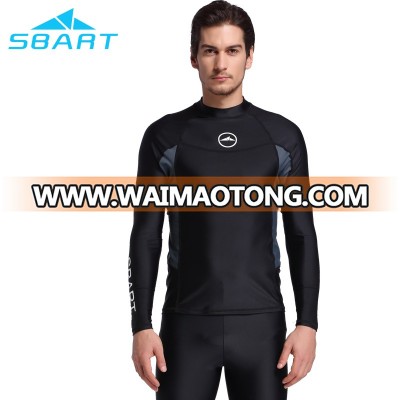 2017 hot sale long sleeve swim shirt lycra 4 way stretch rashguard high quality sun protect rash vest