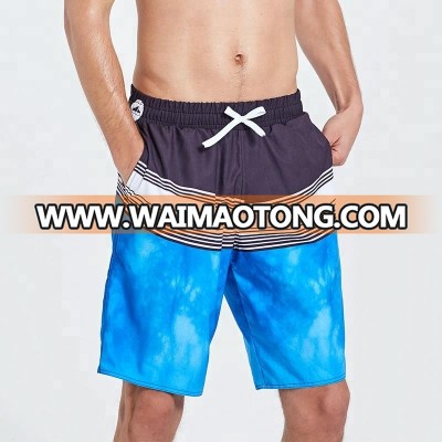 2018 new arrival mens sublimation print board shorts 4 way stretch beach wear fashion design surfing shorts