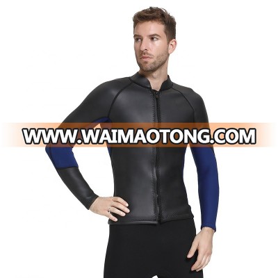 SBART Smooth skin high quality neoprene wetsuit top jacket male