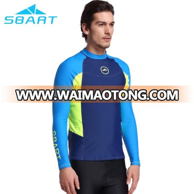 2017 summer new design long sleeve swim shirt lycra 4 way stretch rashguard digital print t shirt