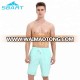 sbart new arrival mens solid color board short 100% polyester swim strunks high quality draw string beach shorts