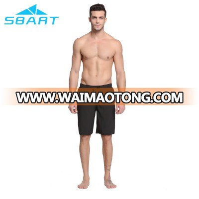 wholesale mens plain color board shorts 4 way stretch stock beach short swim jammers with lining and pocket