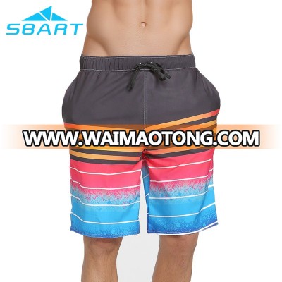 Wholesale 4 Way Stretch Men Beach Wear Swim Trunks Board Shorts