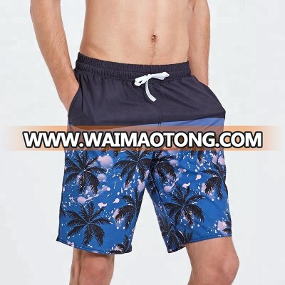 Made in China mens summer beachwear upf50+ quick dry 4 way stretch sublimation board shorts swim shorts with pocket