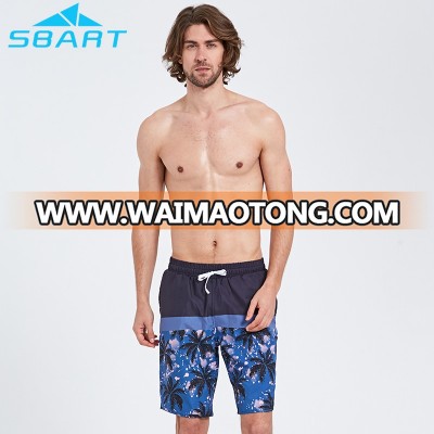 SBART Men's Quick Dry Beach Shorts Tree Pattern Print Swimming Trunks