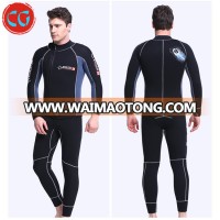 Two-piece 5mm SCR Neoprene Warm Long-sleeved Wetsuit without Cap for Men